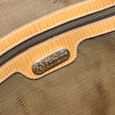 FENDI Zucca Canvas Handtas Zwart Bruin Auth 185608A-22