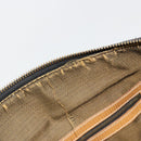 FENDI Zucca Canvas Handtas Zwart Bruin Auth 185608A-10