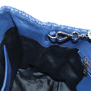 Miu Miu Nappa Crystal Matelasse Hand Bag Leather 3way Blue Silver Auth 185610SM-27
