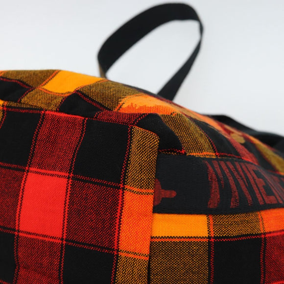 Vivienne Westwood Tote Bag Canvas Orange Gold Auth 185611A