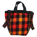 Vivienne Westwood Tote Bag Canvas Orange Gold Auth 185611A-2