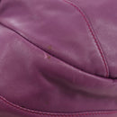 PRADA Shoulder Bag Leather 2way Purple Gold Auth 185613M-21