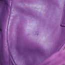 PRADA Shoulder Bag Leather 2way Purple Gold Auth 185613M-26