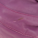 PRADA Shoulder Bag Leather 2way Purple Gold Auth 185613M-6