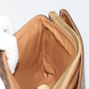 CELINE Macadam Canvas Shoulder Bag PVC Leather Brown Gold Auth 185615A-18
