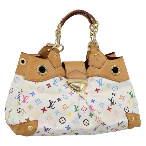 LOUIS VUITTON Monogram Multicolor Ursula Tote Bag White M40123 LV Auth 185619