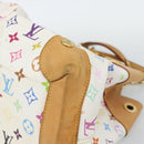LOUIS VUITTON Monogram Multicolor Ursula Tote Bag White M40123 LV Auth 185619-10