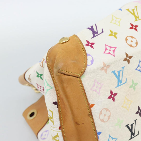 LOUIS VUITTON Monogram Multicolor Ursula Tote Bag White M40123 LV Auth 185619