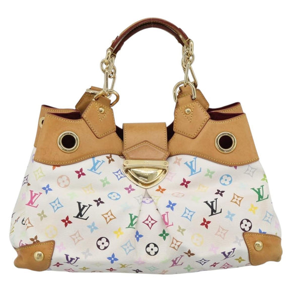 LOUIS VUITTON Monogram Multicolor Ursula Tote Bag White M40123 LV Auth 185619