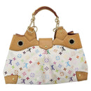 LOUIS VUITTON Monogram Multicolor Ursula Tote Bag White M40123 LV Auth 185619-3