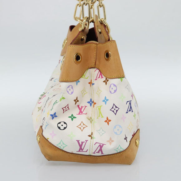 LOUIS VUITTON Monogram Multicolor Ursula Tote Bag White M40123 LV Auth 185619