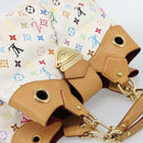 LOUIS VUITTON Monogram Multicolor Ursula Tote Bag White M40123 LV Auth 185619-6