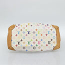 LOUIS VUITTON Monogram Multicolor Ursula Tote Bag White M40123 LV Auth 185619-9