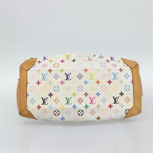 LOUIS VUITTON Monogram Multicolor Ursula Tote Bag White M40123 LV Auth 185619