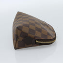 LOUIS VUITTON Damier Ebene Pochette Cosmetic PM Pouch N47516 LV Auth 185623-5