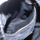 Miu Miu Hand Bag Leather Black Gold Auth 185627V-20
