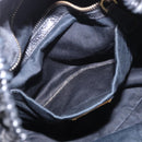 Miu Miu Hand Bag Leather Black Gold Auth 185627V-21