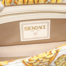 FENDI Zucca Canvas Mamma Baguette Bag Nylon 2way Beige Gold Auth 185628SAM-21