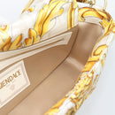 FENDI Zucca Canvas Mamma Baguette Bag Nylon 2way Beige Gold Auth 185628SAM-22