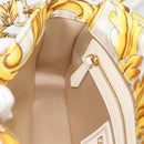 FENDI Zucca Canvas Mamma Baguette Bag Nylon 2way Beige Gold Auth 185628SAM-23