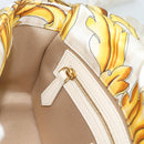 FENDI Zucca Canvas Mamma Baguette Bag Nylon 2way Beige Gold Auth 185628SAM-24