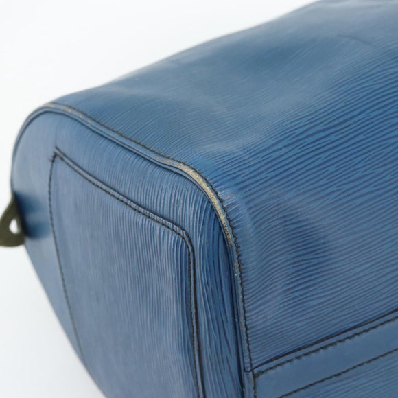 LOUIS VUITTON Epi Speedy 35 Hand Bag Toledo Blue M42995 LV Auth 185633