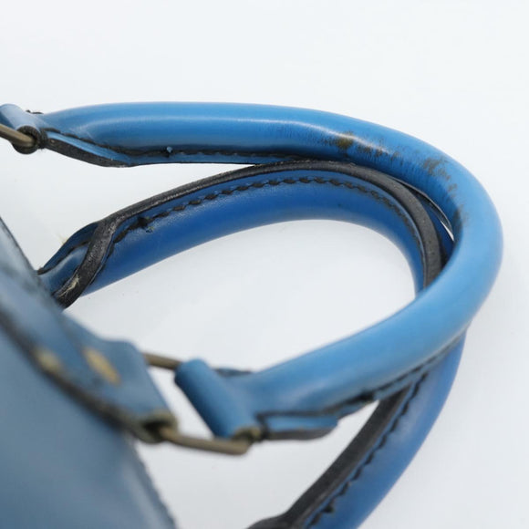LOUIS VUITTON Epi Speedy 35 Hand Bag Toledo Blue M42995 LV Auth 185633