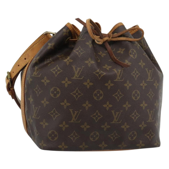 LOUIS VUITTON Monogram Petit Noe Shoulder Bag M42226 LV Auth 185637
