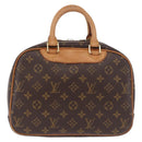 LOUIS VUITTON Monogram Trouville Hand Bag M42228 LV Auth 185638A-2