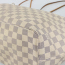 LOUIS VUITTON Damier Azur Neverfull MM Tote Bag N41605 LV Auth 185639-8