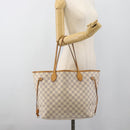 LOUIS VUITTON Damier Azur Neverfull MM Tote Bag N41605 LV Auth 185639-22