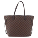 LOUIS VUITTON Damier Ebene Neverfull MM Tote Bag N51105 LV Auth 185640-13