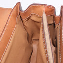 CELINE Macadam Canvas Hand Bag PVC Leather Brown Gold Auth 185642-24