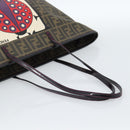 FENDI Zucca Canvas Tote Bag PVC Black Brown Auth 185643V-7