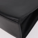 CELINE Hand Bag Leather Black Gold Auth 185644V-13