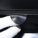 CELINE Hand Bag Leather Black Gold Auth 185644V-16