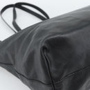 Miu Miu Tote Bag Leather Black Gold Auth 185646A-13