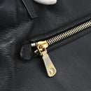 Miu Miu Tote Bag Leather Black Gold Auth 185646A-15