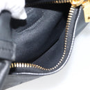 Miu Miu Tote Bag Leather Black Gold Auth 185646A-20
