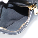 Miu Miu Tote Bag Leather Black Gold Auth 185646A-21