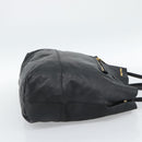 Miu Miu Tote Bag Leather Black Gold Auth 185646A-5