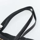 Miu Miu Tote Bag Leather Black Gold Auth 185646A-8