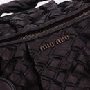 Miu Miu Hand Bag Leather Purple Auth 185647M-18