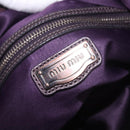 Miu Miu Hand Bag Leather Purple Auth 185647M-19