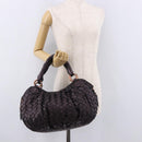 Miu Miu Hand Bag Leather Purple Auth 185647M-24
