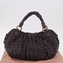 Miu Miu Hand Bag Leather Purple Auth 185647M-12
