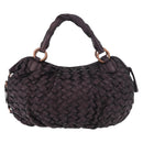 Miu Miu Hand Bag Leather Purple Auth 185647M-2