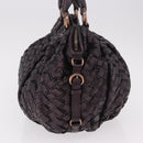 Miu Miu Hand Bag Leather Purple Auth 185647M-3