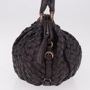 Miu Miu Hand Bag Leather Purple Auth 185647M-4
