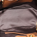 Miu Miu Hand Bag Leather 2way Brown Gold Auth 185649V-17